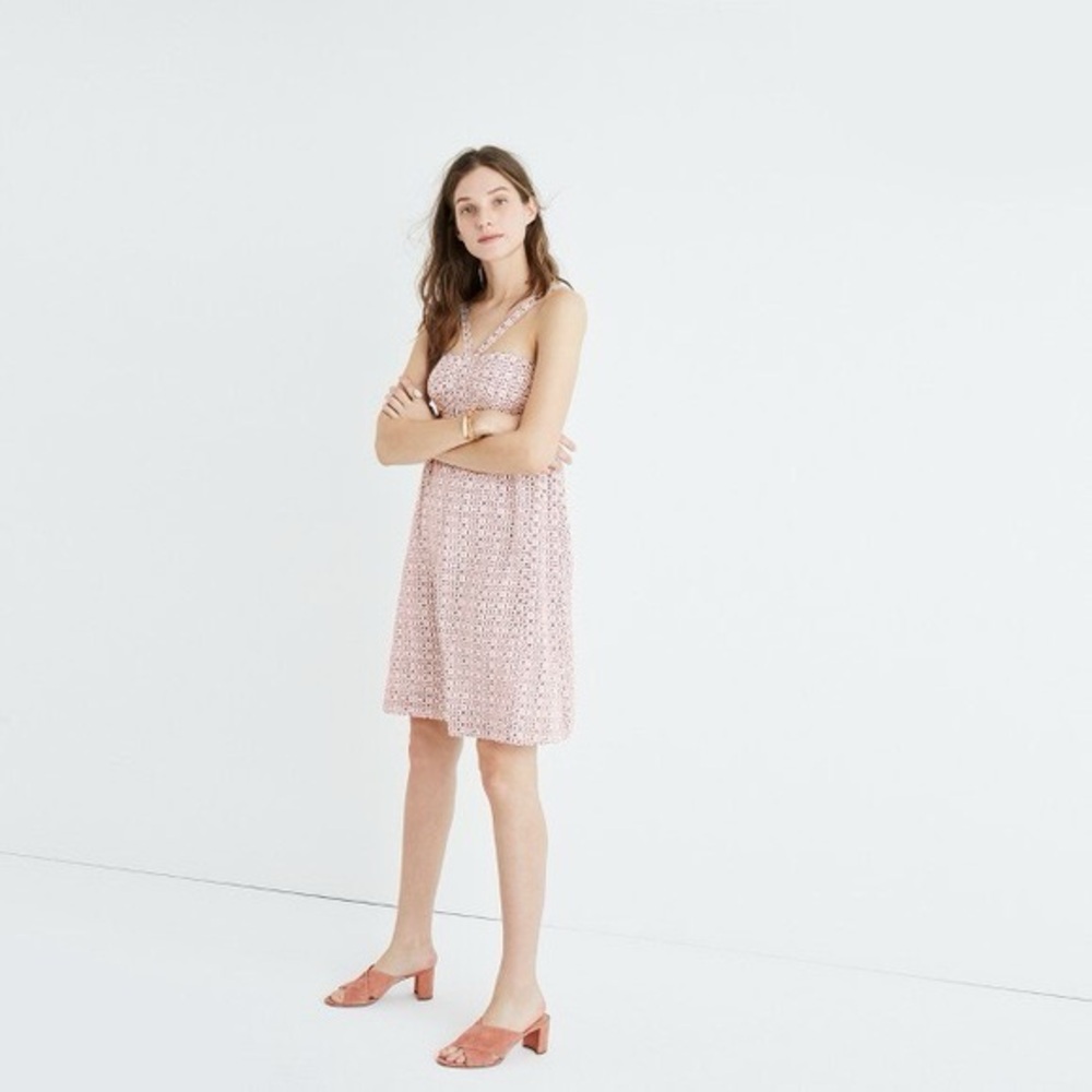 NWT Madewell Silk Halter Dress